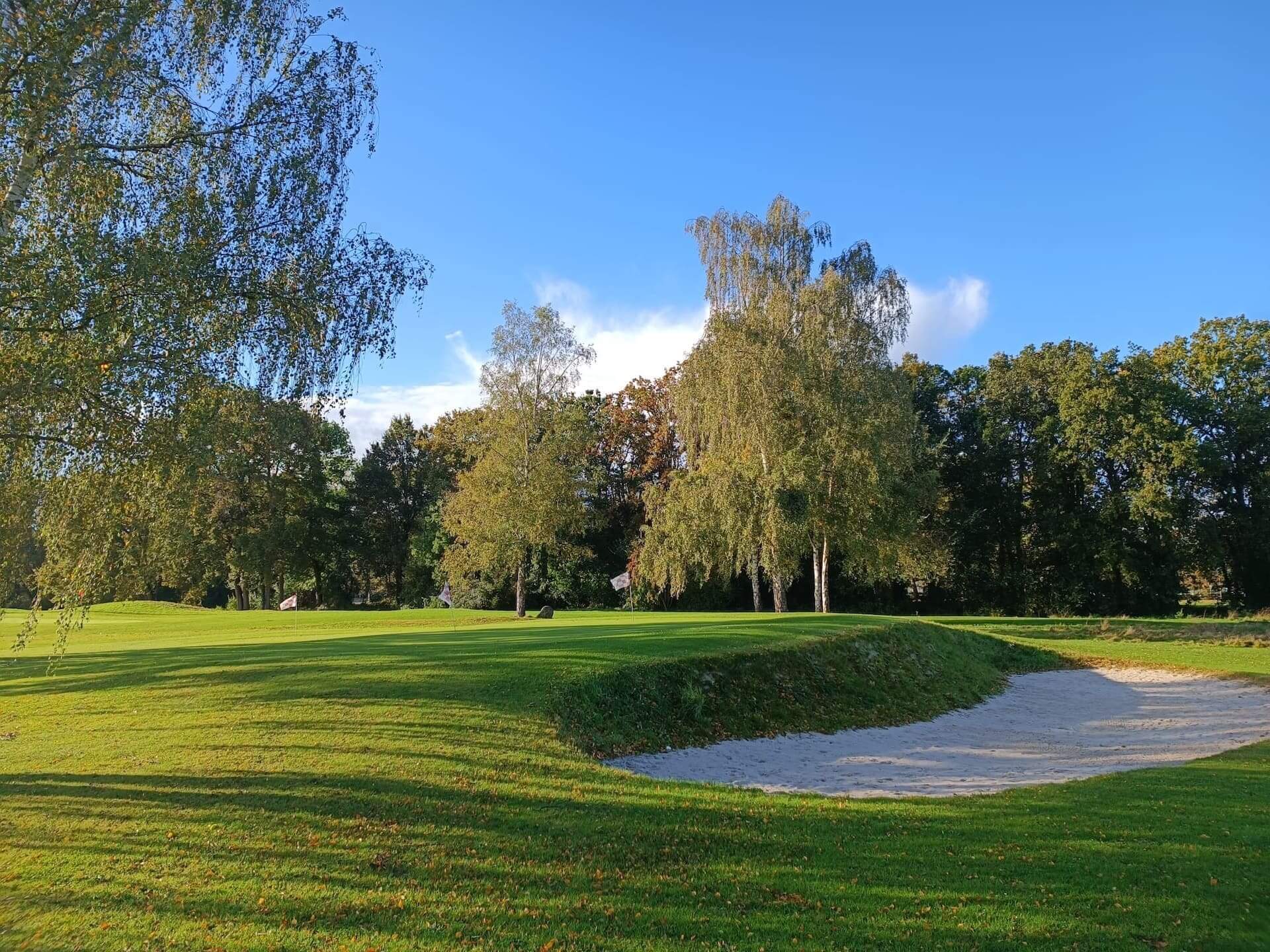 Image du green du Golf de Jumièges à côté de l'hôtel
